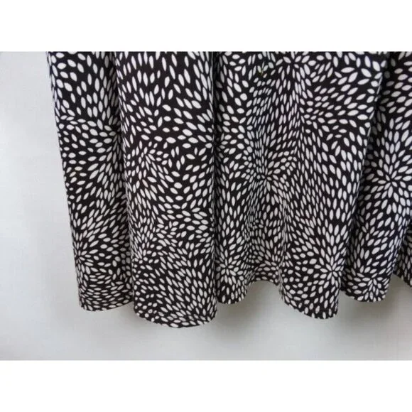 Perceptions Women's Dress Plus Size 20W Brown & White Sleeveless Midi Dress - Picture 6 of 8